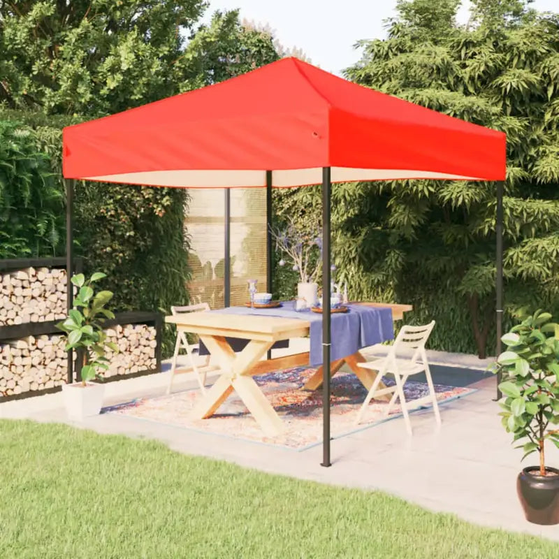 Inklapbare Partytent met 210d Oxford stof voor buitenevenementen - Rood / 3 x 3 m / 1 - Partytenten & prieëlen