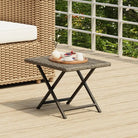 Inklapbare tuinset tafel van poly rattan voor buitengebruik - Tuintafels