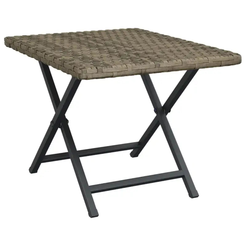 Inklapbare tuinset tafel van poly rattan voor buitengebruik - Tuintafels