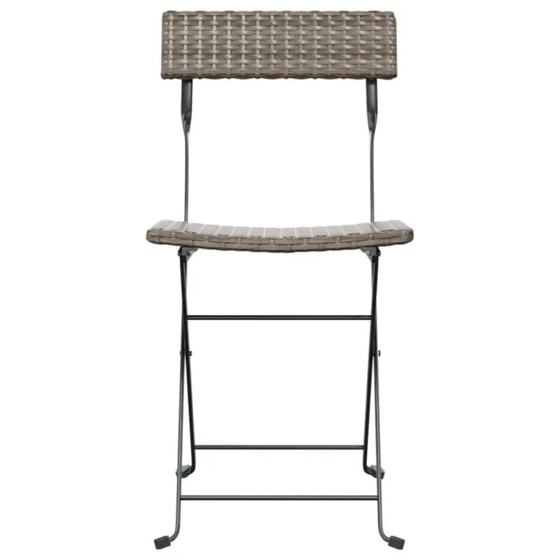 Inklapbare tuinstoelen van poly rattan voor tuin en terras - Tuinstoelen