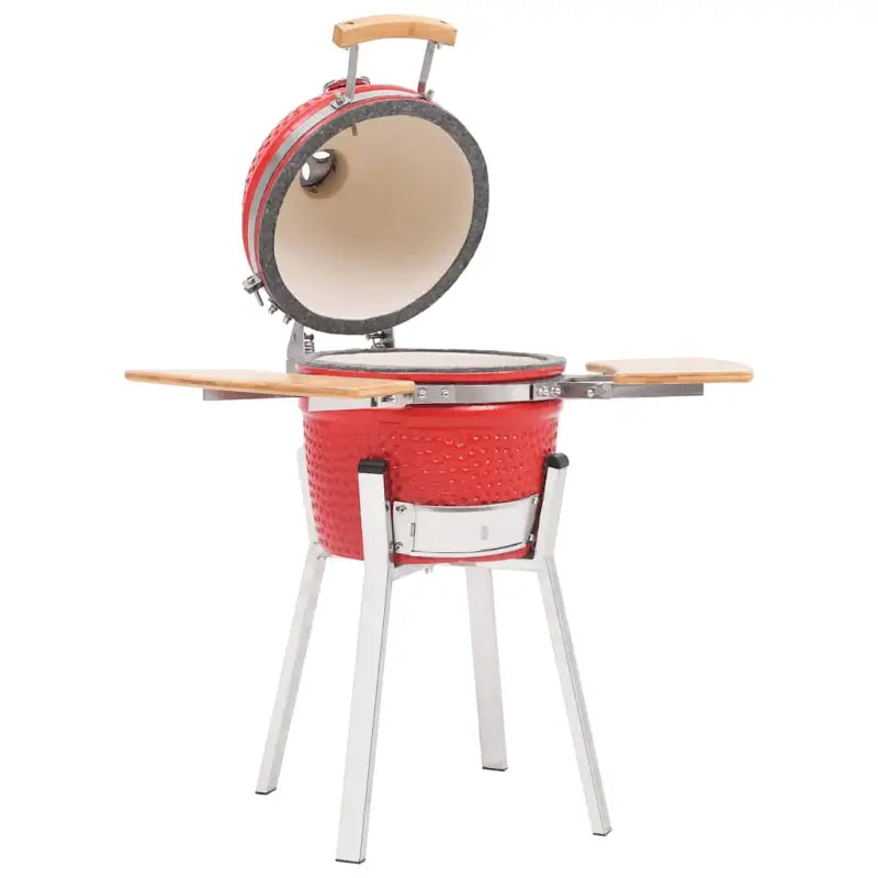 Kamado Barbecue Keramisch met Groot Rooster voor Grillen en Roken - Rood - Barbecues