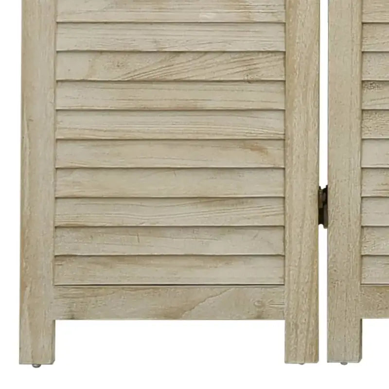 Kamerscherm in vintage-stijl van massief Paulowniahout - Kamerschermen