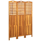 Kamerscherm van massief acaciahout perfect voor zowel binnen als buiten - 121 x 2 x 170 cm - Kamerschermen
