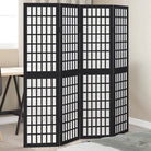 Kamerscherm van massief paulowniahout voor eenvoudig inwendig gebruik - 40 x 160 cm / 4 - Kamerschermen