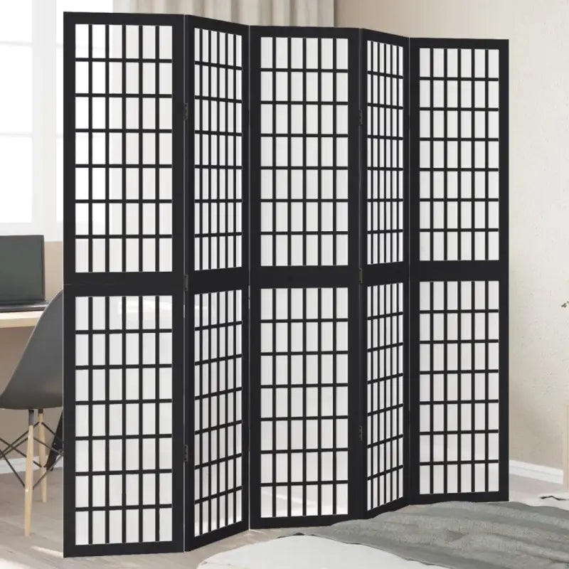 Kamerscherm van massief paulowniahout voor eenvoudig inwendig gebruik - 40 x 180 cm / 5 - Kamerschermen