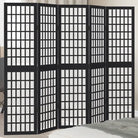 Kamerscherm van massief paulowniahout voor eenvoudig inwendig gebruik - 40 x 160 cm / 5 - Kamerschermen