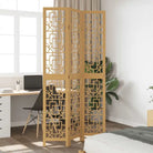 Kamerscherm van massief paulowniahout voor eenvoudig schoon gebruik binnenshuis - 40 x 220 cm / 3 - Kamerschermen