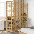 Kamerscherm van massief paulowniahout voor eenvoudig schoon gebruik binnenshuis - 40 x 220 cm / 5 - Kamerschermen