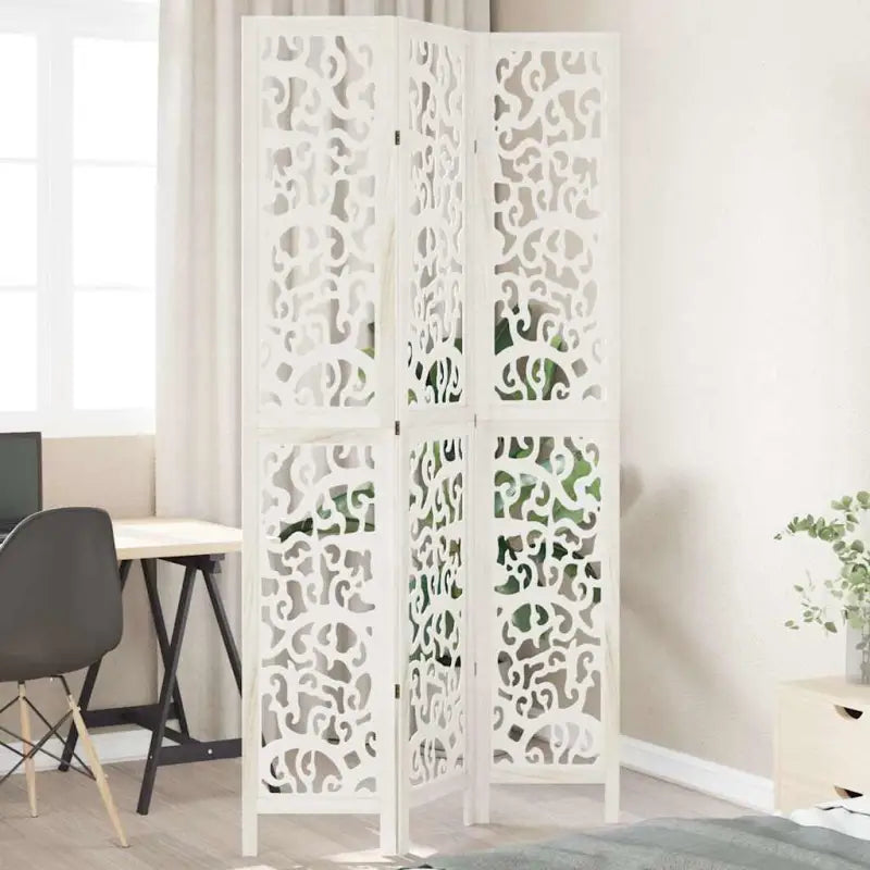 Kamerscherm van massief Paulowniahout voor gebruik binnenshuis eenvoudig schoon - 40 x 220 cm / 3 - Kamerschermen