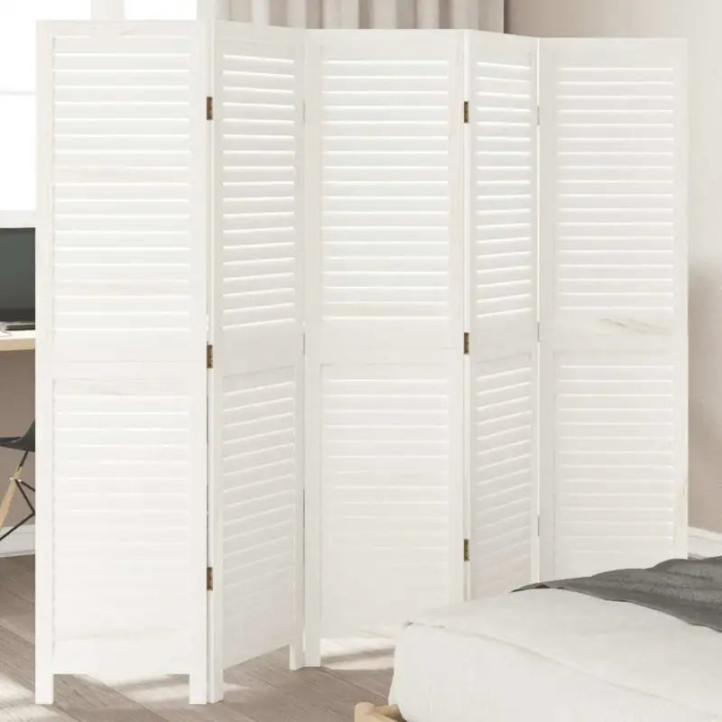 Kamerscherm van massief paulowniahout voor gebruik binnenshuis - 40 x 160 cm / 5 - Kamerschermen