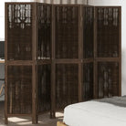 Kamerscherm van wilgentakken voor gebruik binnenshuis met eenvoudig schoon onderhoud - 40 x 160 cm / 5 - Kamerschermen