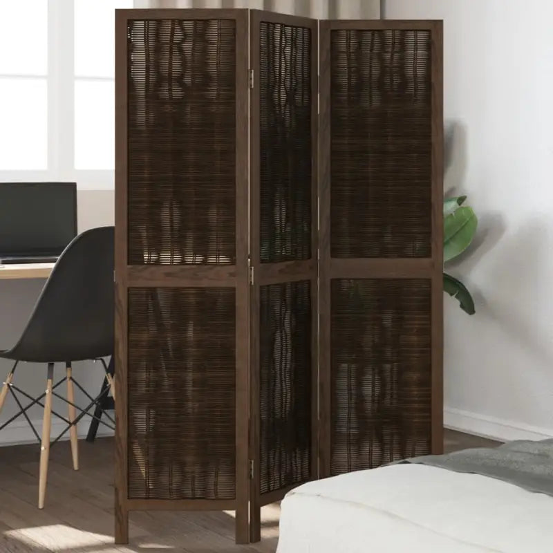 Kamerscherm van wilgentakken voor gebruik binnenshuis met eenvoudig schoon onderhoud - 40 x 160 cm / 3 - Kamerschermen