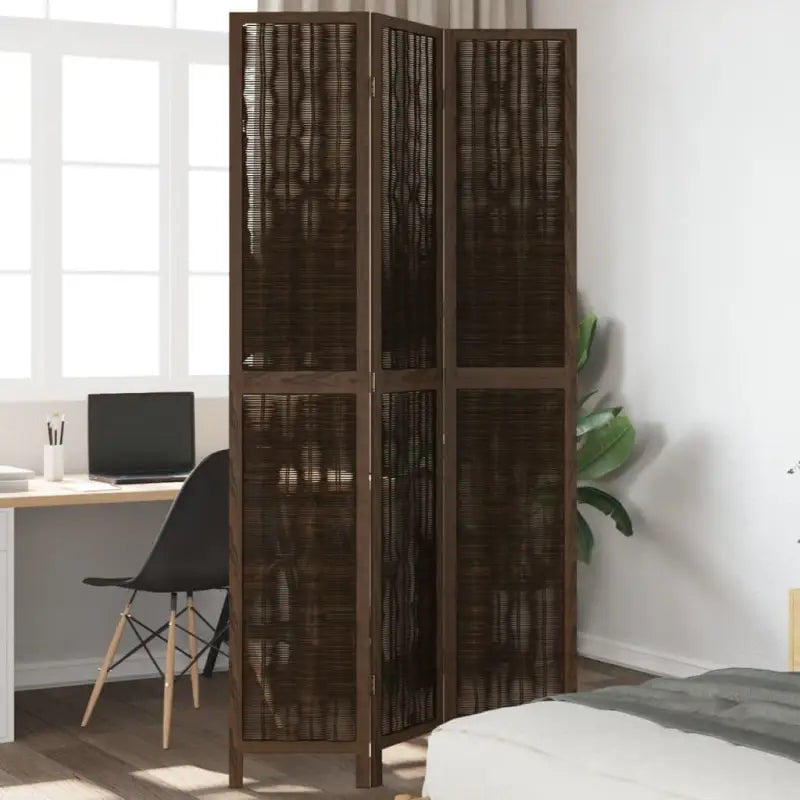 Kamerscherm van wilgentakken voor gebruik binnenshuis met eenvoudig schoon onderhoud - 40 x 220 cm / 3 - Kamerschermen