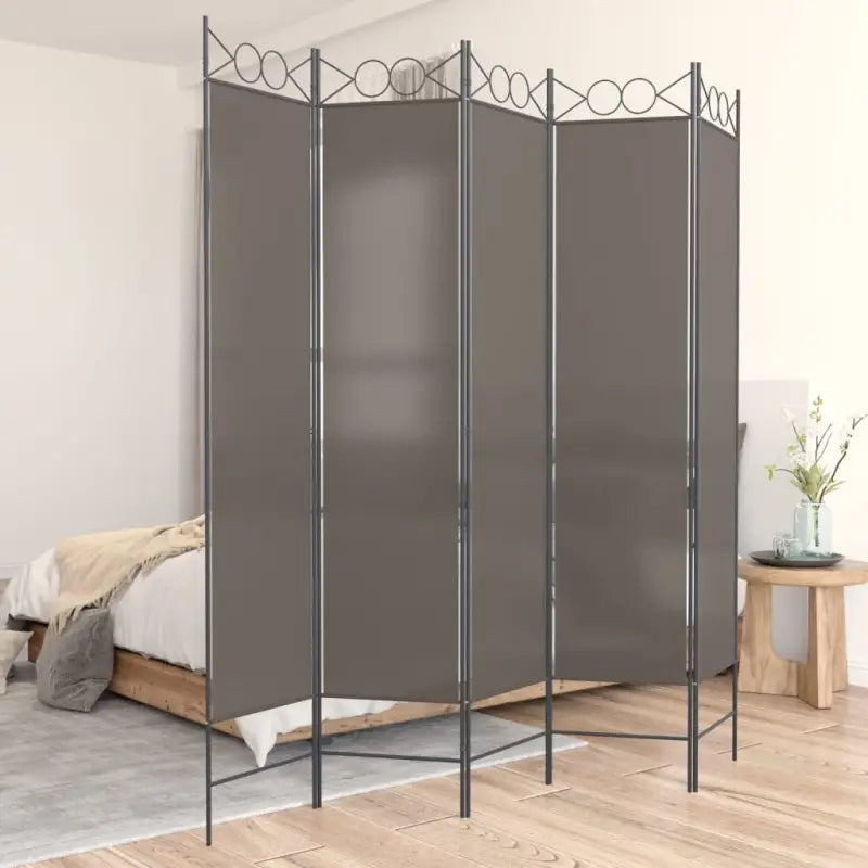 Kamerscherm voor het creëren van privéruimtes in huis - Antraciet / 200 x 200 cm / 5 - Kamerschermen