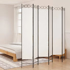 Kamerscherm voor het creëren van privéruimtes in huis - Wit / 240 x 220 cm / 6 - Kamerschermen