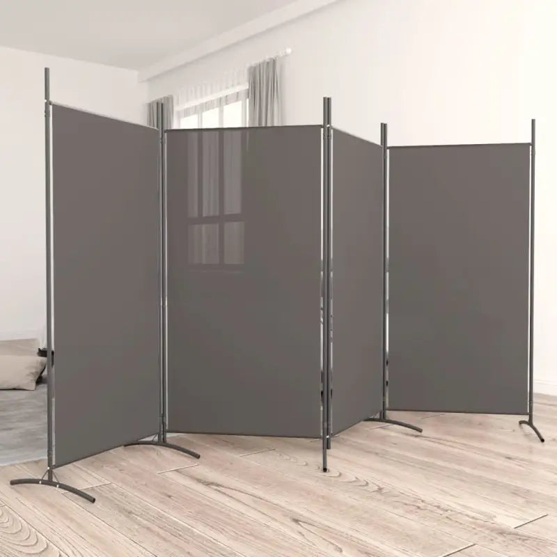 Kamerscherm voor het verdelen van een kamer en privacy - Antraciet / 346 x 180 cm - Kamerschermen