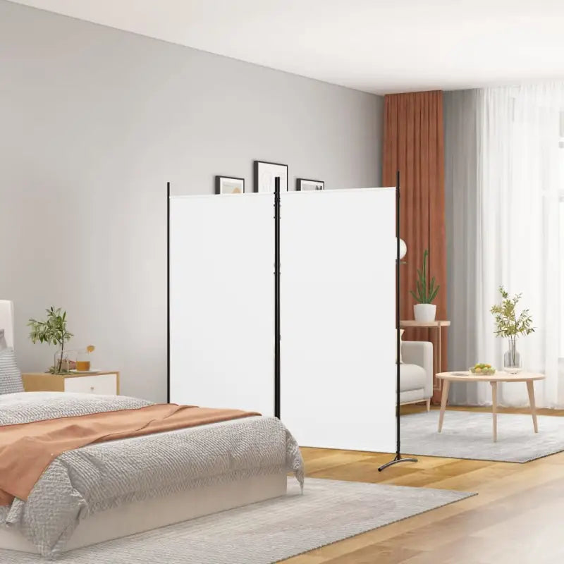 Kamerscherm voor het verdelen van een kamer en privacy - Wit / 175 x 180 cm - Kamerschermen