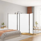 Kamerscherm voor het verdelen van een kamer en privacy - Wit / 346 x 180 cm - Kamerschermen