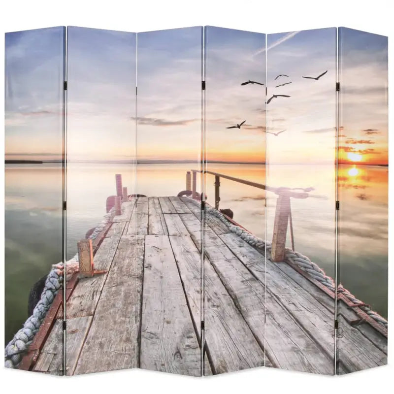 Kamerverdeler met mooie fotoprint voor privacy en decoratie - 228 x 170 cm / 6 - Kamerschermen
