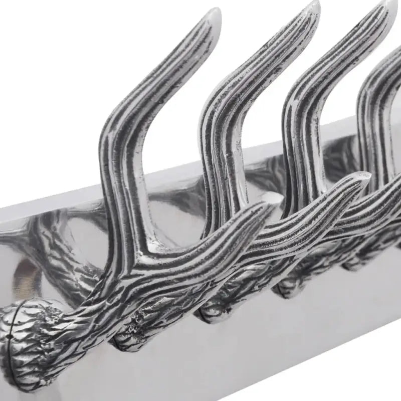 Kapstok met decoratieve geweihhaakjes en gepolijst aluminium - Kapstokken