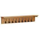 Kapstok van massief eikenhout voor een praktische en decoratieve kamerstuk - 90 x 16 x 16 cm / 1 - Kapstokken