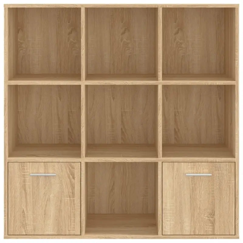 kenkast van bewerkt hout met klassiek en strak ontwerp - Sonoma eiken / 1 - Boekenkasten