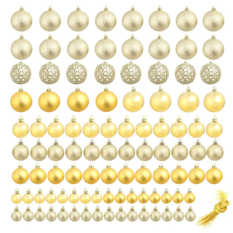 Kerstballen decoratie met levering bevat in 3 maten voor feestdagen - Decoratie voor feestdagen