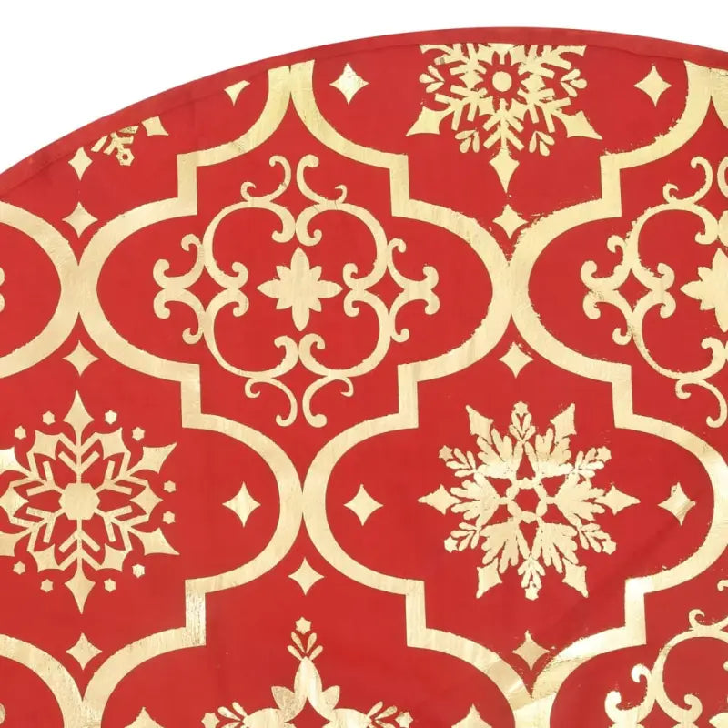 Kerstboomrok met sneeuwpatroon voor een luxe kerstboom uitstraling - Kerstboomrokken