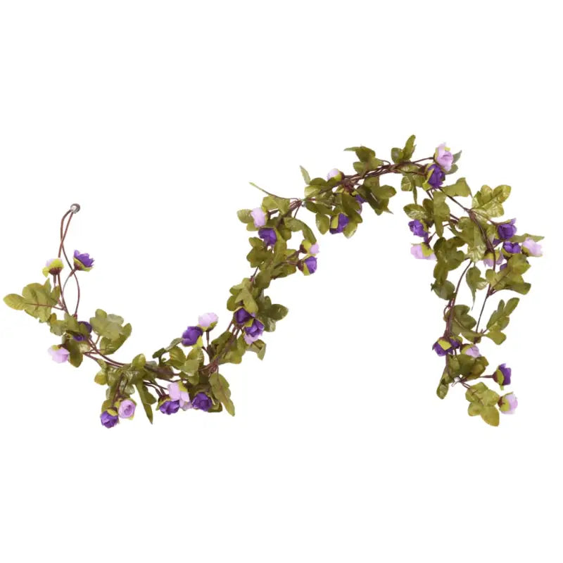 Kerstslingers met bloemen voor een romantische sfeer - Kransen en slingers