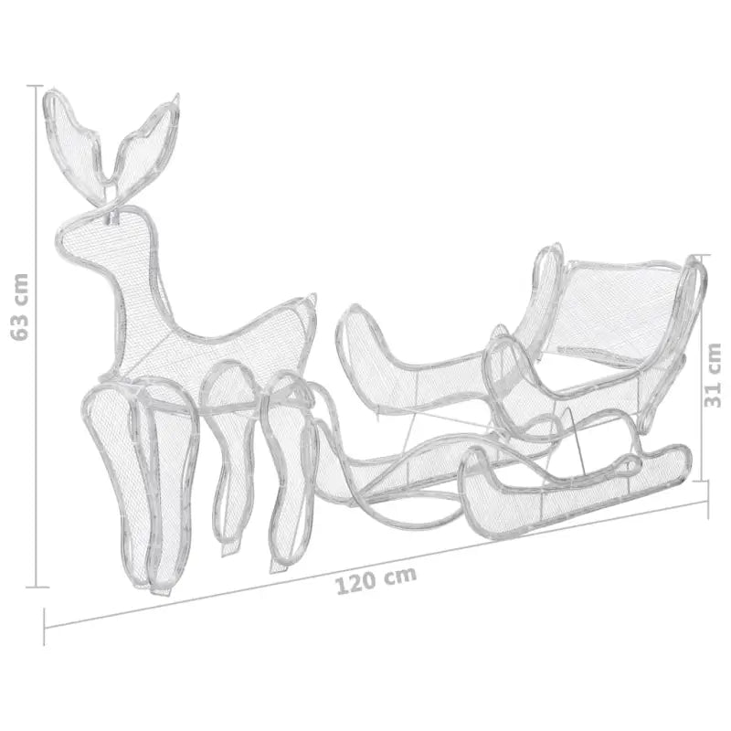 Kerstverlichting in rendier en slee voor zowel binnen als buiten decoratie - Kerstverlichting