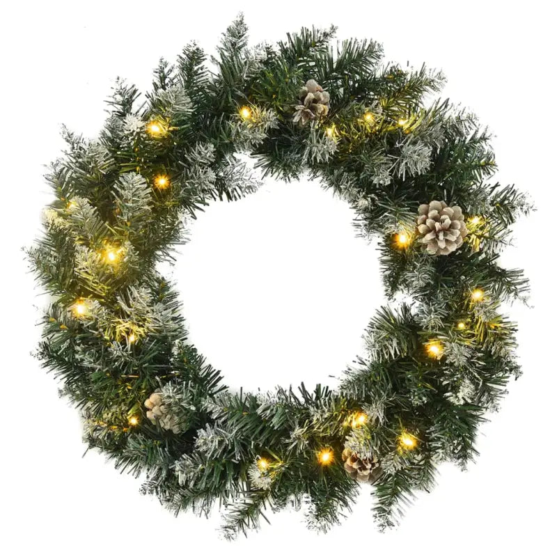 Kerstverlichting kerstkrans voor binnen en buiten weerbestendig - Kerstverlichting