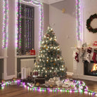 Kerstverlichting met een totale lengte van 11 meter en 1000 LED’s - Pastel meerkleurig en donkergroen / 7.4 m / 1