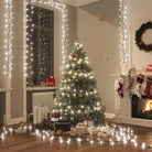 Kerstverlichting met een totale lengte van 13 meter en 400 LED’s - Koudwit en donkergroen / 25 m / 1 - Kerstverlichting