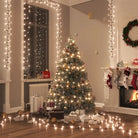 Kerstverlichting met een totale lengte van 13 meter en 400 LED’s - Warmwit en donkergroen / 65 m / 1 - Kerstverlichting