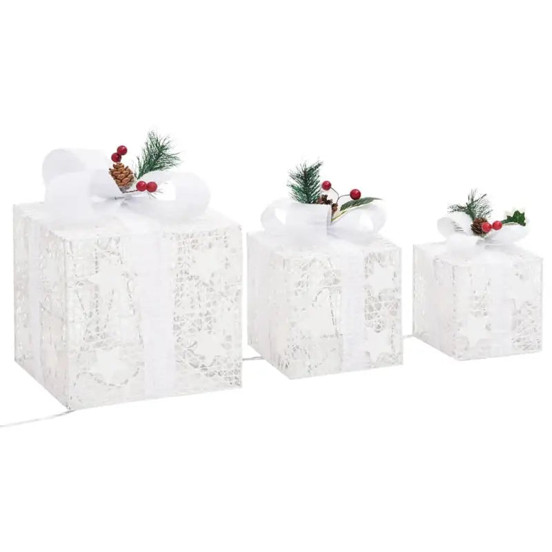 Kerstverlichting met glanzende stof Geschenkschalen voor feestdagen - Kerstverlichting