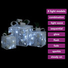 Kerstverlichting met glanzende stof Geschenkschalen voor feestdagen - Kerstverlichting