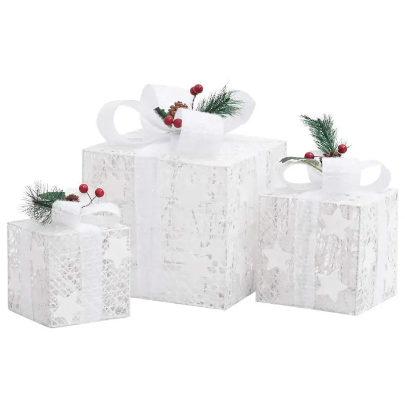 Kerstverlichting met glanzende stof Geschenkschalen voor feestdagen - Kerstverlichting