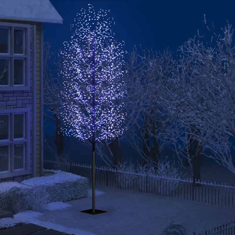 Kerstverlichting met kunstkerstboom en koudwit licht voor binnen - Blauw / 500 cm / 1 - Kerstverlichting