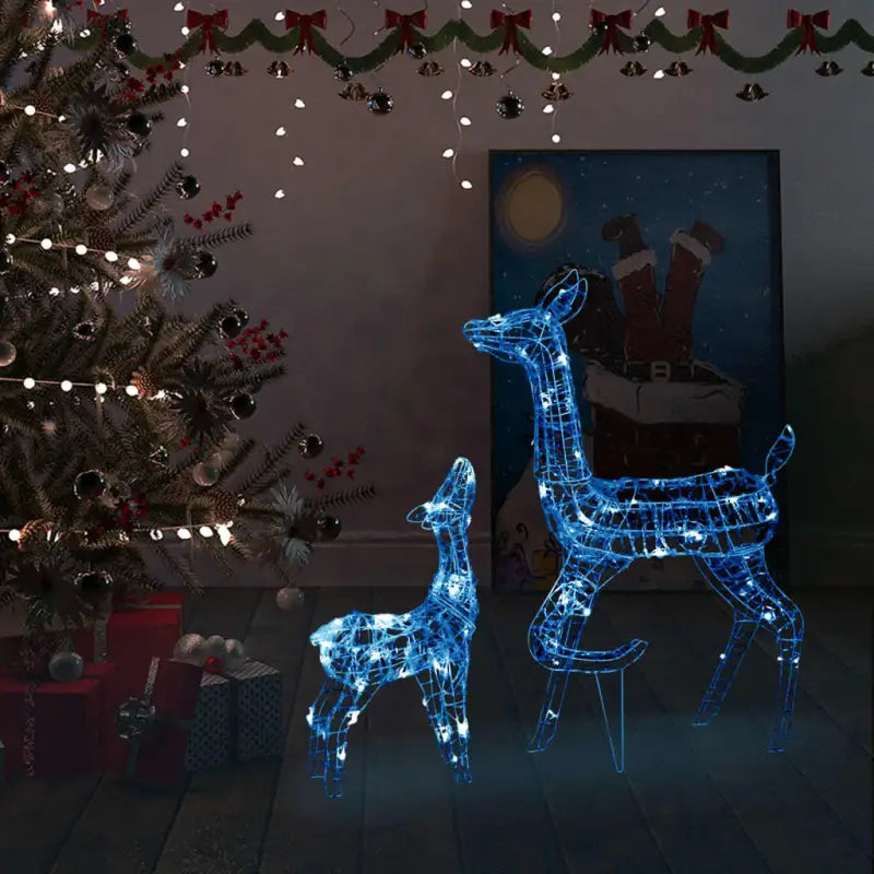Kerstverlichting met rendierfamilie en lange verlengkabel voor de feestdagen - Kerstverlichting