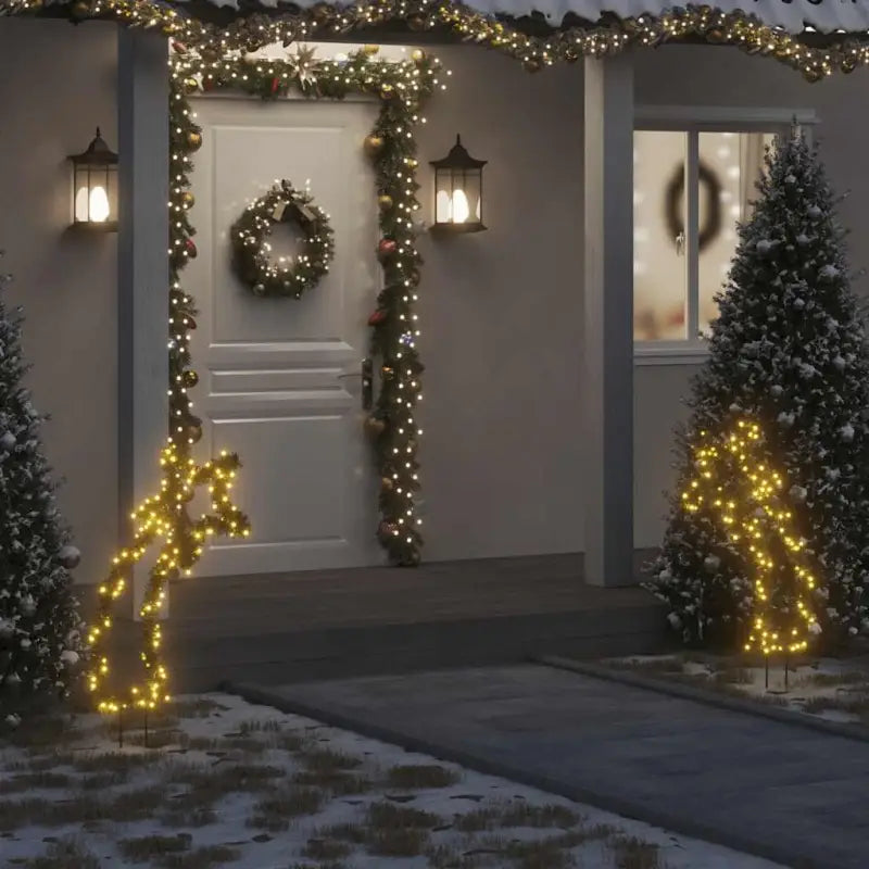 Kerstverlichting Meteoor met energiebesparende LED’s voor huis en tuin - Groen / 89 cm / 1 - Kerstverlichting