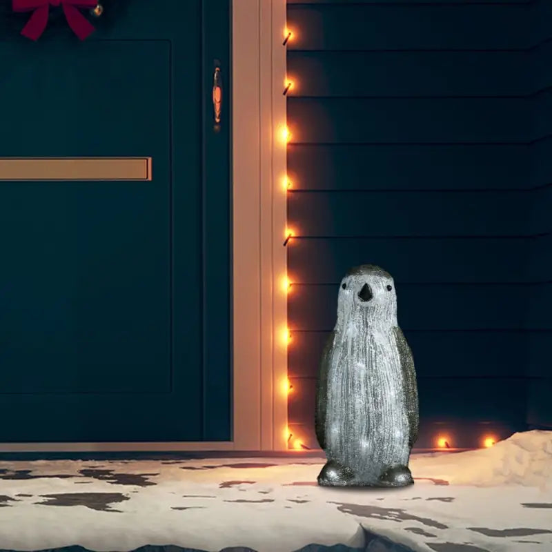 Kerstverlichting Sneeuwman van sterk acrylmateriaal voor feestelijke sfeer - Grijs / 1 - Kerstverlichting
