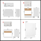 Keukenkasten met eenvoudig ontwerp en bewerkt hout voor georganiseerde keuken - Keukenkasten