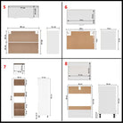 Keukenkasten set met eenvoudig ontwerp en bewerkt hout voor georganiseerde keuken - 1 / zonder aanrechtblad