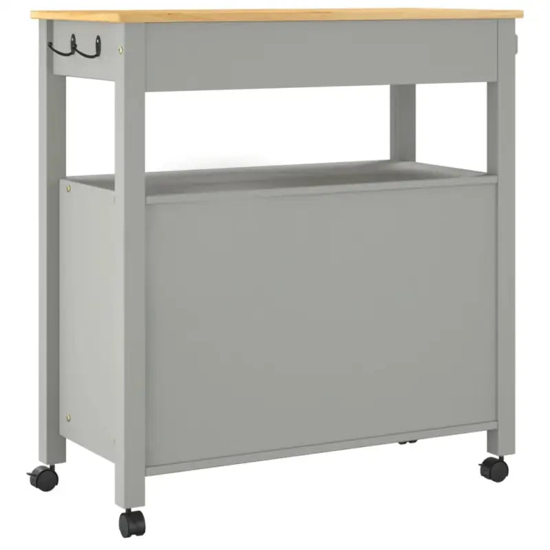 Keukentrolley van massief grenenhout met vintage uitstraling - Keukentrolleys