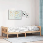 Kinderbed met massief grenenhout voor een duurzame nachtrust - Naturel / 90 x 200 cm - Bedden & bedframes