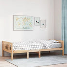 Kinderbed met massief grenenhout voor een duurzame nachtrust - Naturel / 80 x 200 cm - Bedden & bedframes