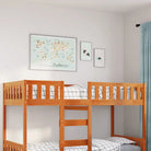 Kinderbed met massief grenenhout voor een goede nachtrust - Wasbruin / 75 x 190 cm - Bedden & bedframes