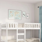 Kinderbed met massief grenenhout voor een goede nachtrust - Wit / 90 x 190 cm - Bedden & bedframes