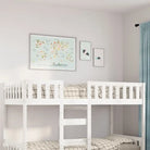 Kinderbed met massief grenenhout voor een goede nachtrust - Wit / 90 x 200 cm - Bedden & bedframes