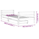 Kinderbed van massief grenenhout met elegant en tijdloos design - Peuter- & kinderbedden